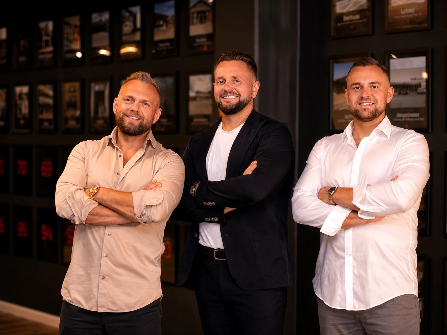 Porträt von Viktor, Valeri und Thomas Reimchen